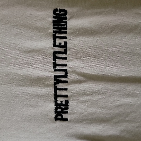 Pretty Little Thing Maternity Stone Ribbed Jumpsuit w/ Thumb Holes, NWOT, 10 - Picture 8 of 12